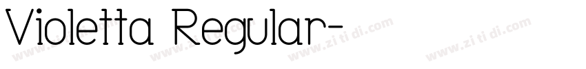 Violetta Regular字体转换